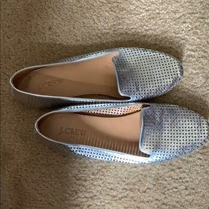 Jcrew silver flats